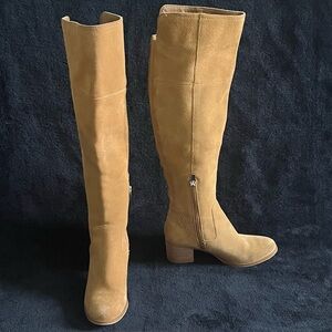 Marc Fisher Tan Suede Over-The-Knee Boots - Sz 6